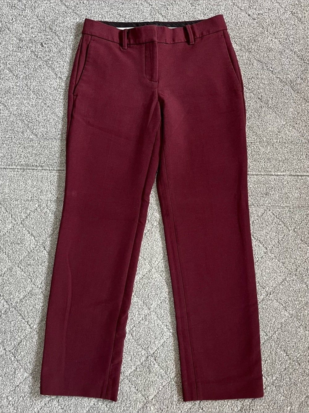 Ann Taylor Petite Curvy Fit Dress Pants Womens Size 0P Purple Straight Leg